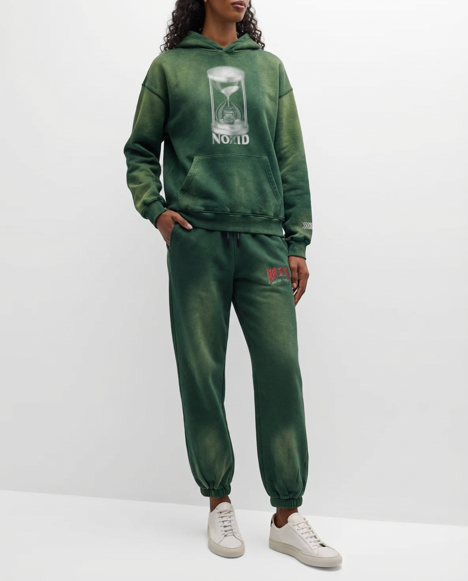 Runnin Outta Luck Hoodie (Mineral Green) - NOxID